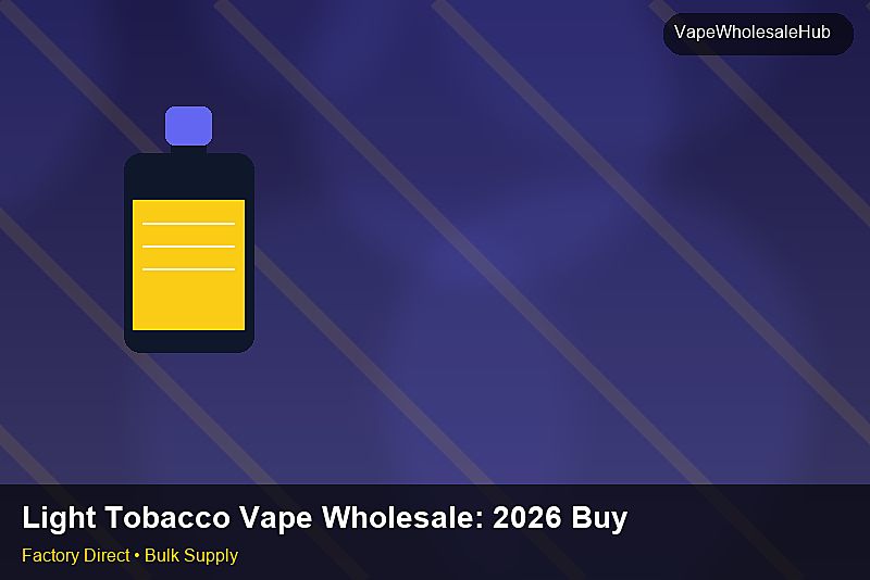 Light Tobacco Vape Wholesale — Light Tobacco Vape Wholesale: 2026 Buyer's Handbook | 2026 Edition photo 2