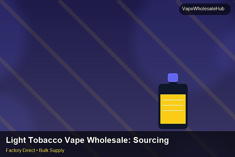 Light Tobacco Vape Wholesale — Light Tobacco Vape Wholesale: Sourcing Workflow | 2026 Edition photo 2