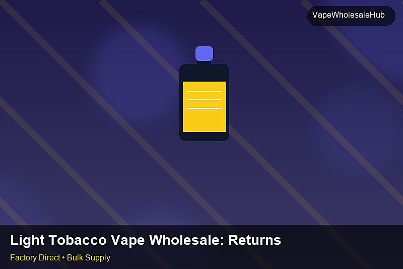 Light Tobacco Vape Wholesale — Light Tobacco Vape Wholesale: Returns & Warranty | 2026 Edition photo 1