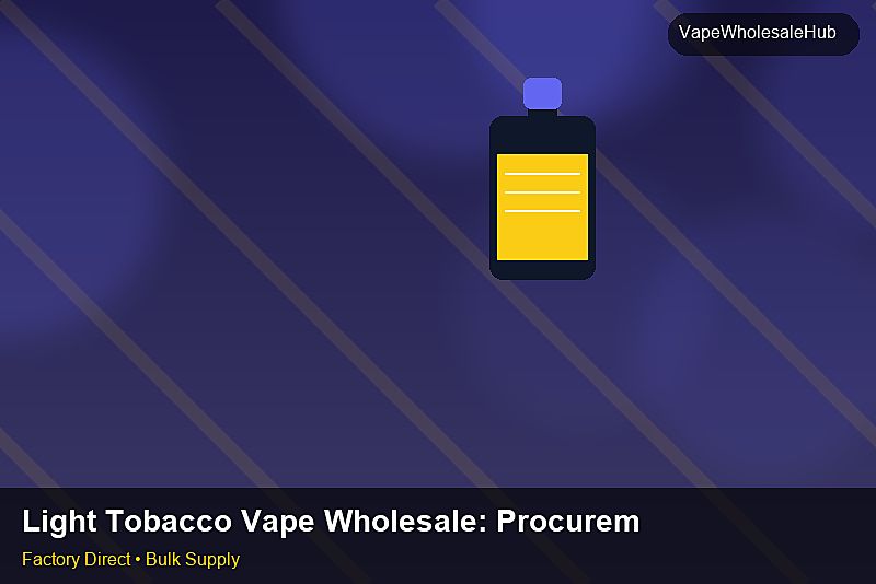Light Tobacco Vape Wholesale — Light Tobacco Vape Wholesale: Procurement Checklist | 2026 Edition photo 1